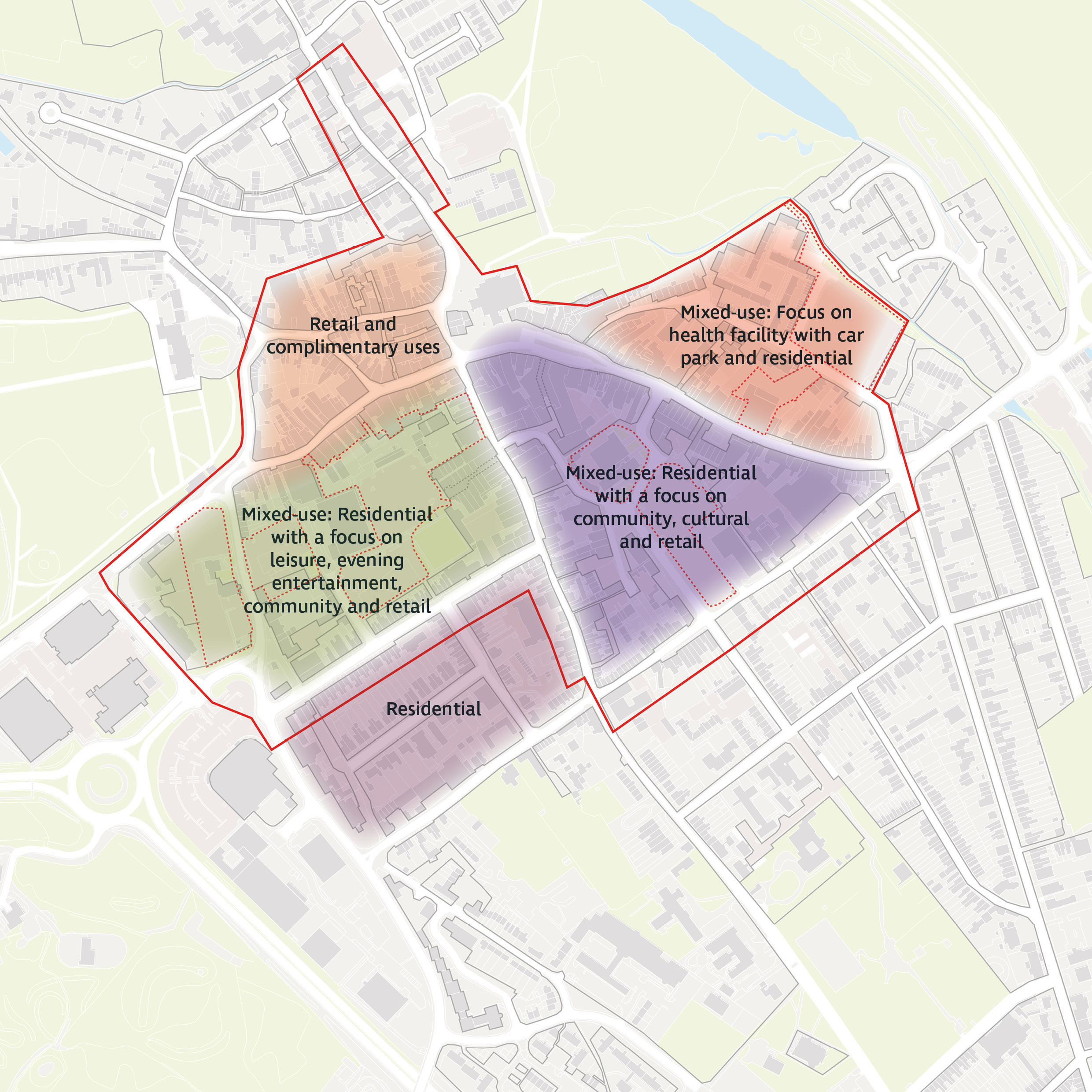 Proposed Land uses map